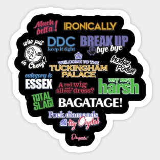 Catchphrases from Drag Race UK Sticker